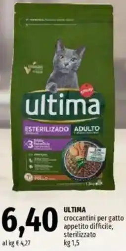 Famila ULTIMA croccantini per gatto appetito difficile, sterilizzato offerta