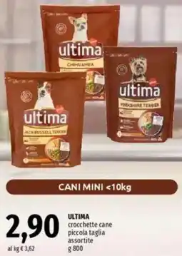Famila ULTIMA crocchette cane piccola taglia assortite offerta