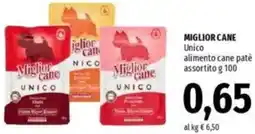 Famila MIGLIOR CANE Unico alimento cane patè assortito offerta