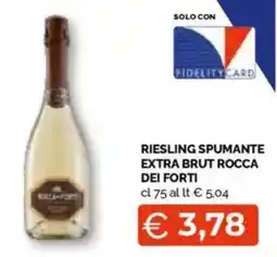 Mercatò Big Riesling spumante extra brut rocca dei forti offerta