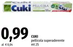 Famila CUKI pellicola superaderente mt 25 offerta