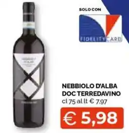 Mercatò Big Nebbiolo d'alba doc terredavino offerta