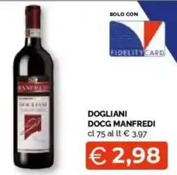 Mercatò Big Dogliani docg manfredi offerta