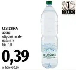 Famila LEVISSIMA acqua oligominerale naturale offerta
