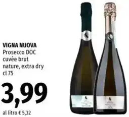 Famila VIGNA NUOVA Prosecco DOC cuvée brut offerta