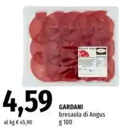 Famila GARDANI bresaola di Angus offerta
