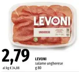 Famila LEVONI salame ungherese offerta