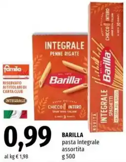 Famila BARILLA pasta Integrale assortita offerta