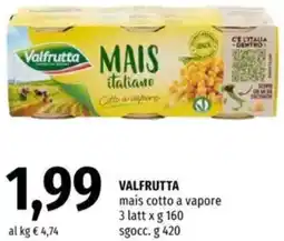Famila VALFRUTTA mais cotto a vapore offerta