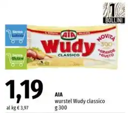 Famila AIA wurstel Wudy classico offerta