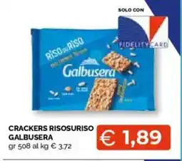 Mercatò Big Crackers risosuriso GALBUSERA offerta