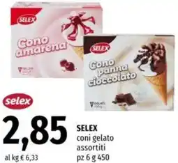 Famila SELEX coni gelato assortiti offerta