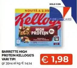 Mercatò Big Barrette high protein kellogg's vari tipi offerta