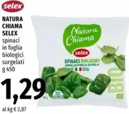 Famila NATURA CHIAMA SELEX spinaci offerta