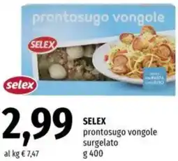 Famila SELEX prontosugo vongole surgelato offerta