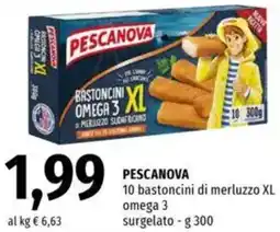 Famila PESCANOVA 10 bastoncini di merluzzo XL offerta