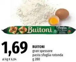 Famila BUITONI gran spessore pasta sfoglia rotonda offerta