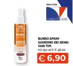 Mercatò Big Burro spray giardino dei sensi vari tipi offerta