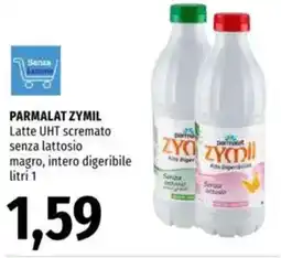 Famila Parmalat ZYMIL Latte UHT scremato senza lattosio magro, intero digeribile offerta