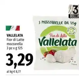 Famila VALLELATA Fior di Latte mozzarella pz offerta