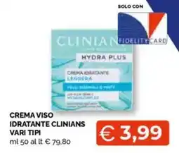 Mercatò Big Crema viso idratante clinians vari tipi offerta