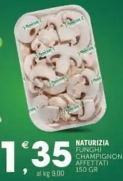 Crai NATURIZIA funghi champignon affettati offerta