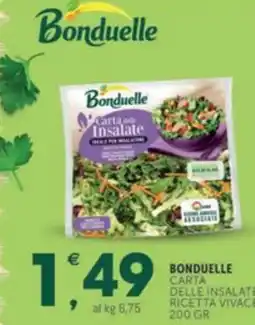 Crai BONDUELLE Carta delle insalate ricetta vivace offerta