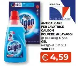 Mercatò Big Anticalcare per lavatrice calgon polvere 18 lavaggi offerta