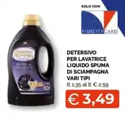 Mercatò Big Detersivo per lavatrice liquido spuma di sciampagna vari tipi offerta