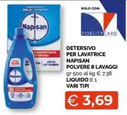 Mercatò Big Detersivo per lavatrice napisan polvere 8 lavaggi offerta