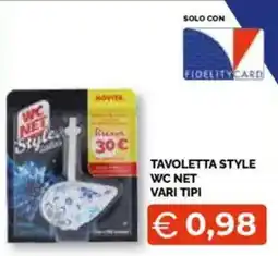 Mercatò Big Tavoletta style wc net vari tipi offerta