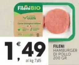 Crai FILENI Hamburger di pollo offerta