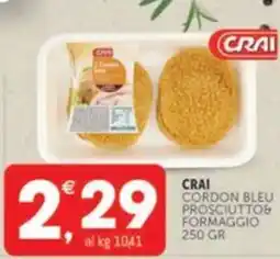 Crai CRAI Cordon bleu prosciuttos formaggio offerta