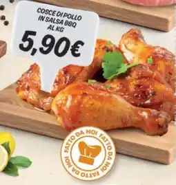 Crai Cosce di pollo in salsa bbq al kg offerta