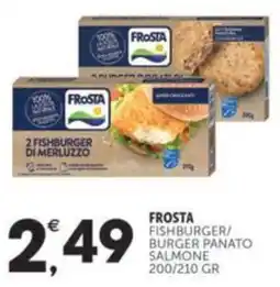 Crai FROSTA Fishburger/ burger panato salmone offerta