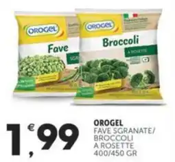 Crai OROGEL Fave sgranate/ broccoli a rosette offerta
