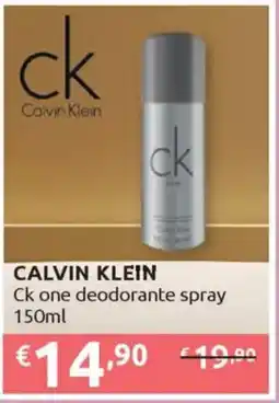 Ipersoap CALVIN KLEIN Ck one deodorante spray offerta