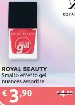Ipersoap ROYAL BEAUTY Smalto effetto gel nuances assortite offerta