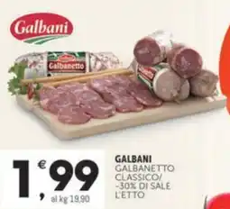 Crai GALBANI galbanetto classico/ 30% di sale l'etto offerta