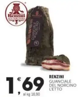 Crai RENZINI Guanciale del norcino l'etto offerta