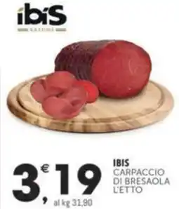Crai IBIS Carpaccio di bresaola l'etto offerta
