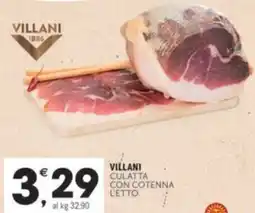 Crai VILLANI culatta con cotenna letto offerta