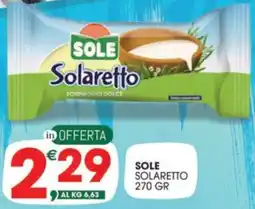 Crai SOLE Solaretto offerta