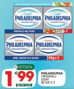 Crai PHILADELPHIA Original/ light offerta