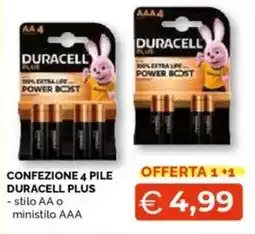Mercatò Big Confezione 4 pile duracell plus offerta