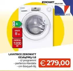 Mercatò Big LAVATRICE ZEROWATT OZ284DW5/1S offerta