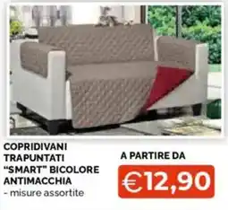 Mercatò Big Copridivani trapuntati "smart" bicolore antimacchia offerta