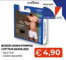 Mercatò Big Boxer uomo pompea cotton seamless offerta