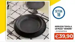Mercatò Big Servizio tavola 18 pezzi 'venere' offerta