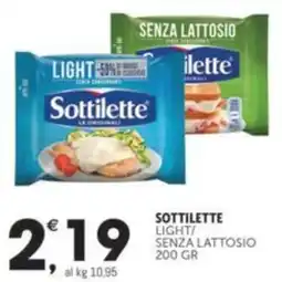 Crai SOTTILETTE Light/ senza lattosio offerta